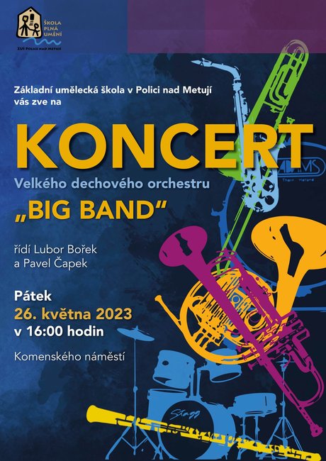 Koncert velkého dechového orchestru Big Band