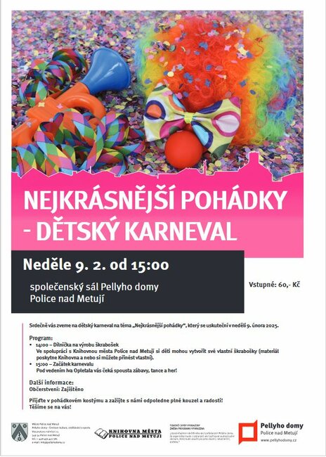 Nejkrásnější pohádky - dětský karneval