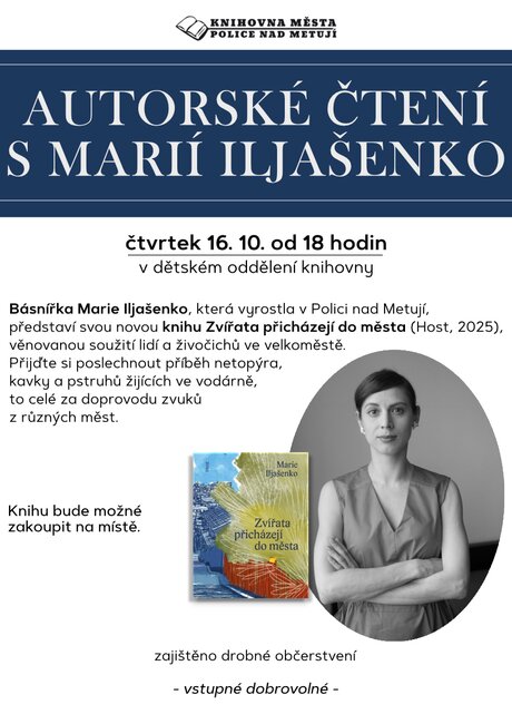 Autorské čtení s Marií Iljašenko
