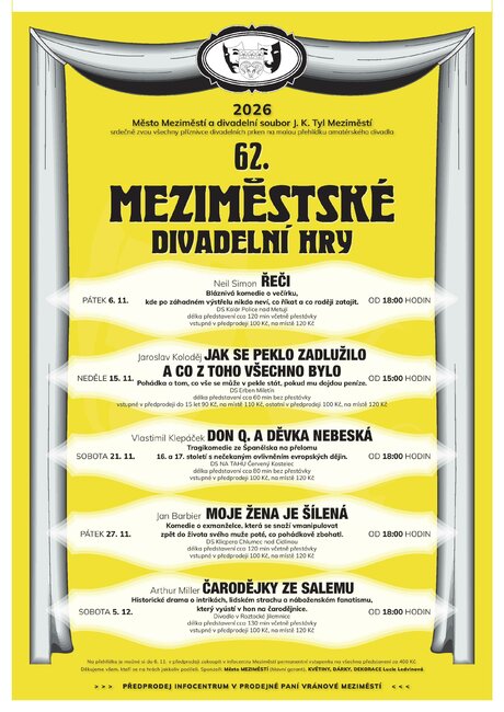 62. Meziměstské divadelní hry: Čarodějky ze Salemu