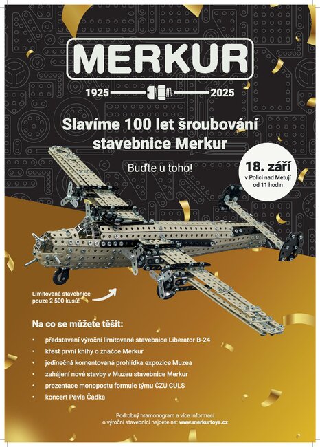 100 let šroubování stavebnice Merkur