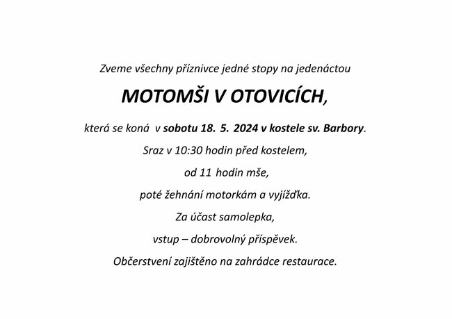 Motomše v Otovicích
