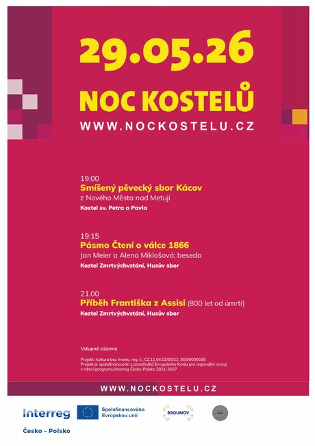 Noc kostelů v Broumově