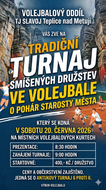 Volejbalový turnaj O pohár starosty města
