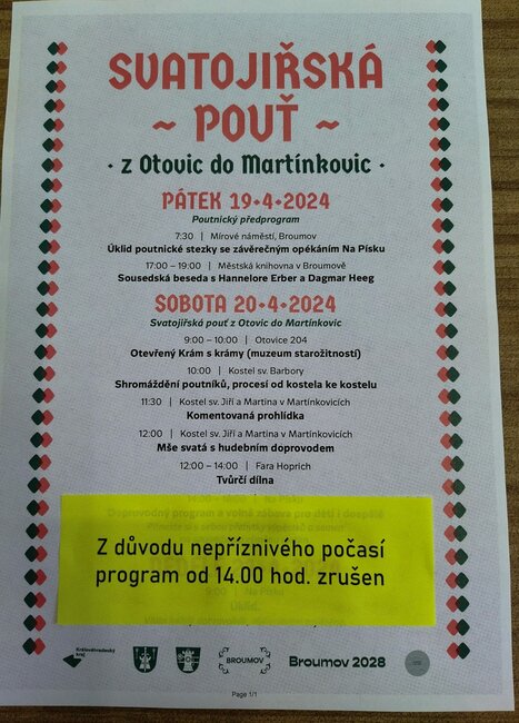 Svatojiřská pouť 2024
