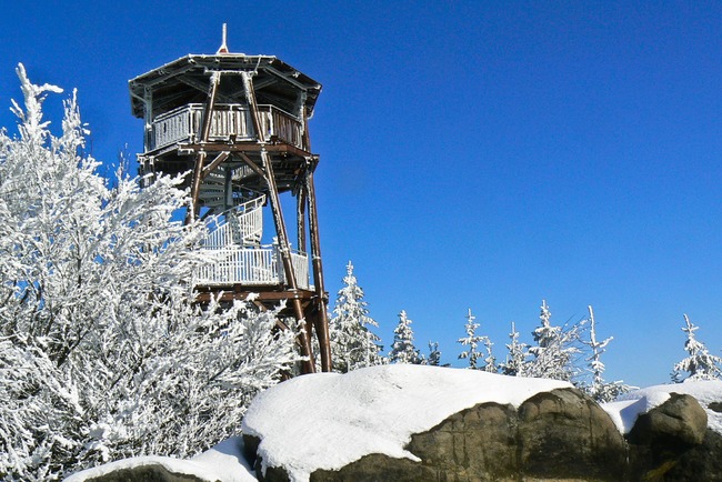 Wieża widokowa na wierchu Bocian (Čáp)