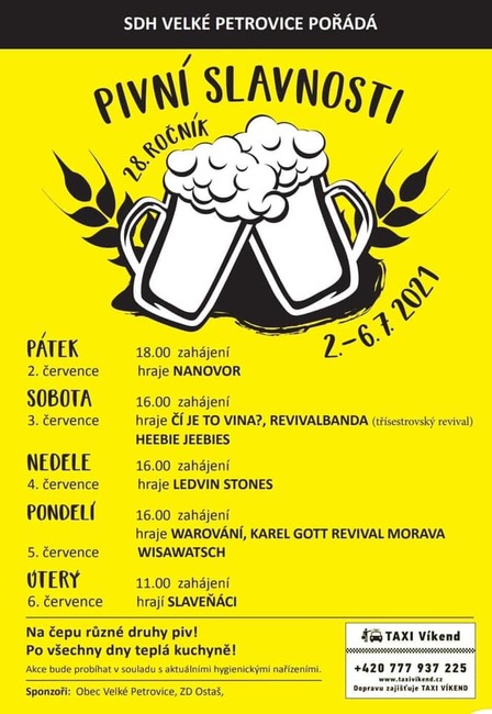 Pivní slavnosti Velké Petrovice