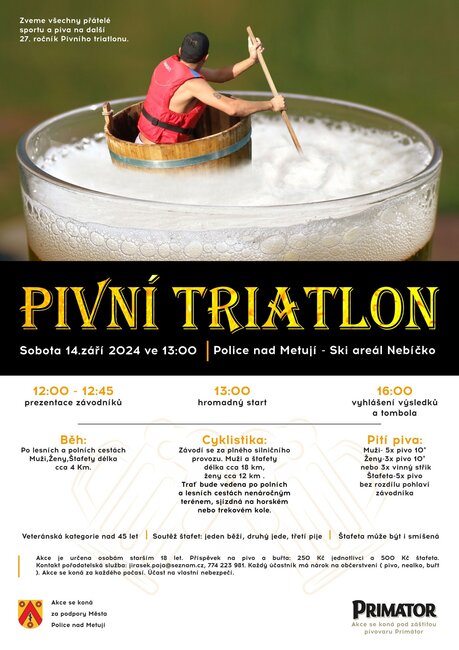 Pivní triatlon - KONÁ SE ZA KAŽDÉHO POČASÍ