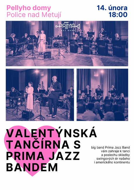 Valentýnská tančírna s Prima Jazz Bandem