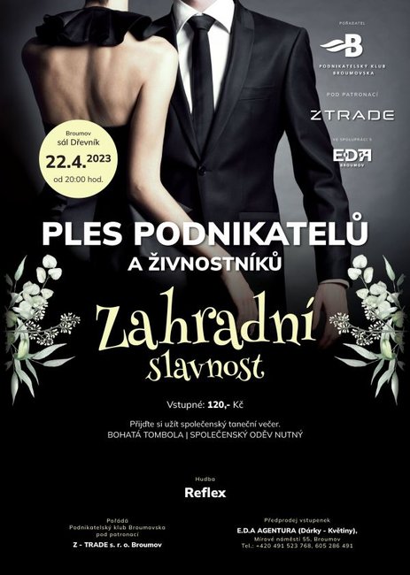 Ples podnikatelů a živnostníků - Zahradní slavnost