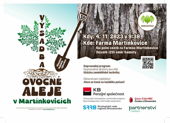 Výsadba ovocné aleje v Martínkovicích