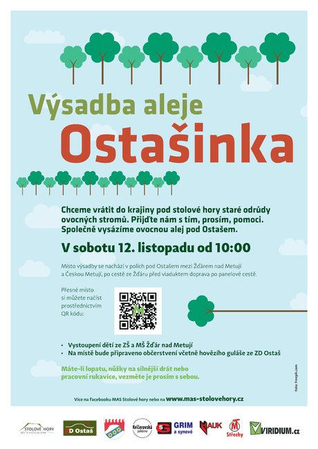 Výsadba aleje Ostašinka