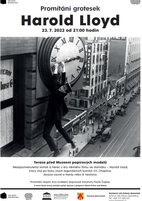 Promítání grotesek Harold Lloyd