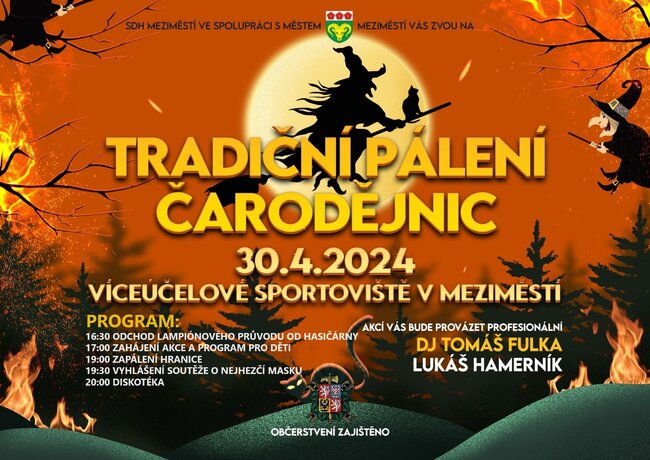 Tradiční pálení čarodějnic