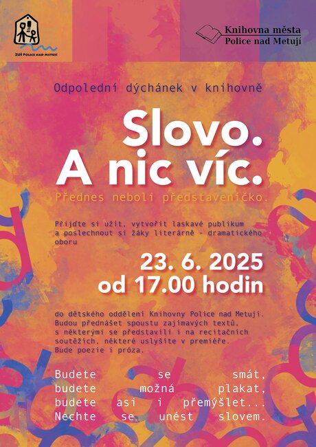 Slovo. A nic víc.