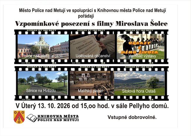 Vzpomínkové posezení s filmy Miroslava Šolce