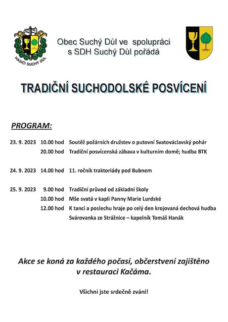 Tradiční Suchodolské posvícení