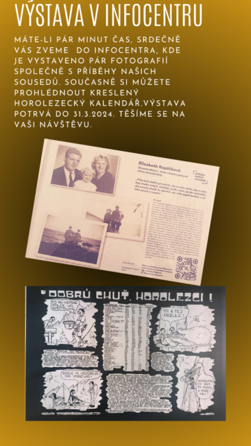 Výstava: Příběhy našich sousedů a Horolezecký kalendář