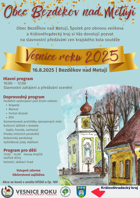 Vyhlášení vesnice roku 2025