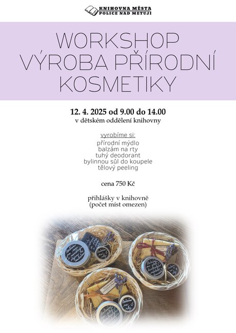 Workshop - výroba přírodní kosmetiky