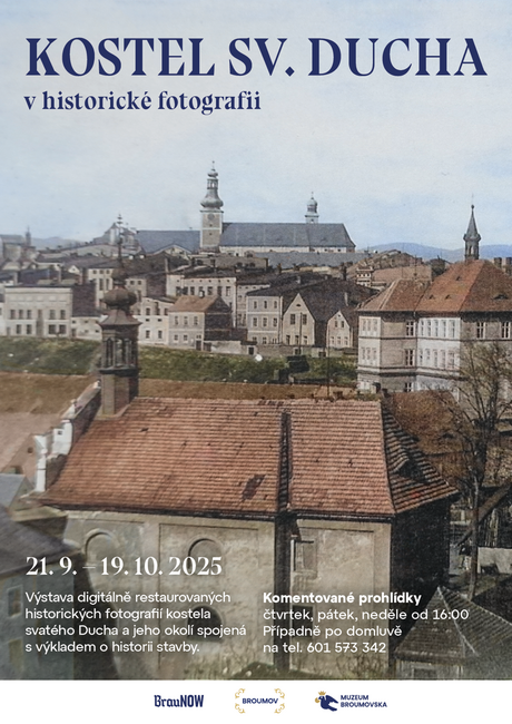 Kostel sv.Ducha v historické fotografii