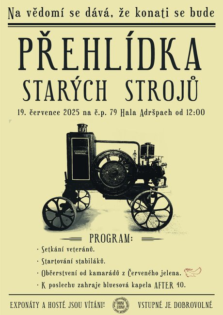 Přehlídka starých strojů