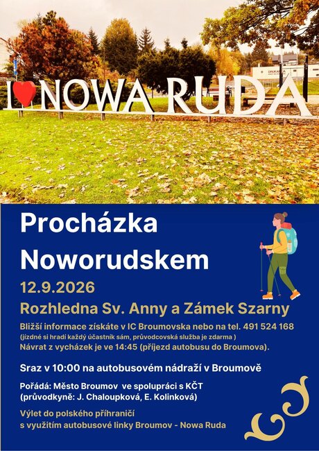 Procházka Noworudskem - Rozhledna sv. Anny a Zámek Szarny