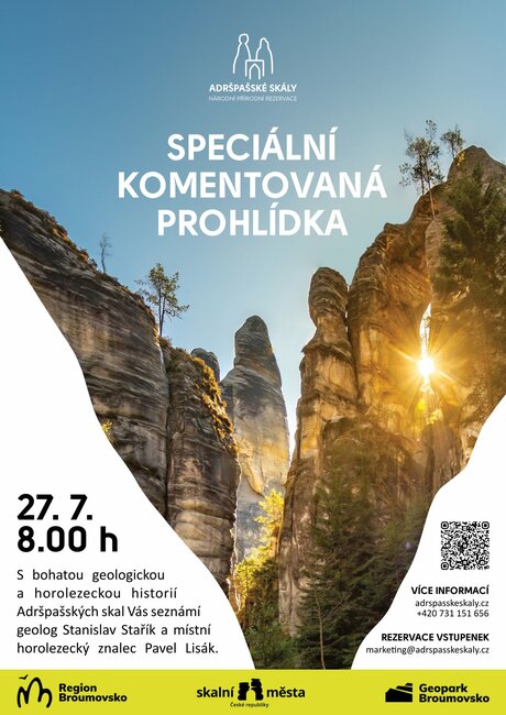 Komentovaná prohlídka Adršpašských skal s geologem a horolezcem