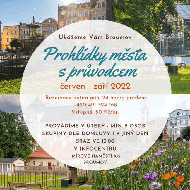 Prohlídky města Broumova s průvodcem