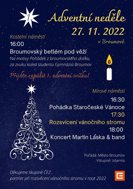 Adventní neděle v Broumově