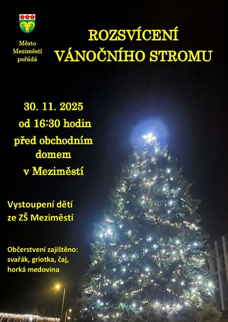 Rozsvícení vánočního stromu 