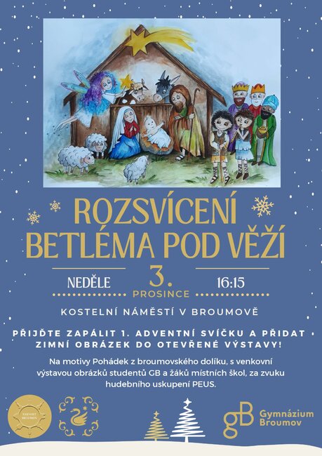 Rozsvícení Betléma pod věží