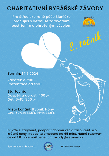 Charitativní rybářské závody-PŘESUNUTO NA 5. 10