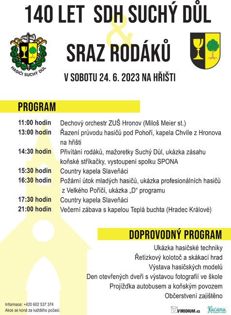 140 let SDH Suchý Důl a Sraz rodáků