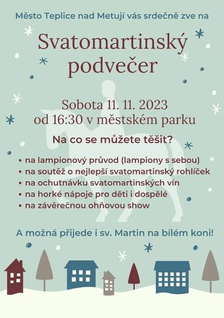 Svatomartinský večer v Teplicích nad Metují