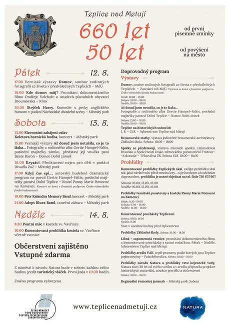 Oslavy 660 let Teplic nad Metují