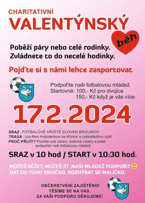 Charitativní valentýnský běh