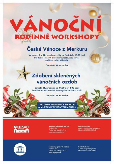 Vánoční rodinný workshop - České Vánoce z Merkuru