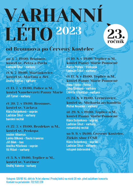 Varhanní léto 2023