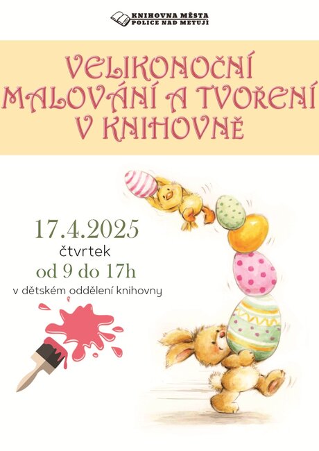 Velikonoční malování a tvoření v knihovně