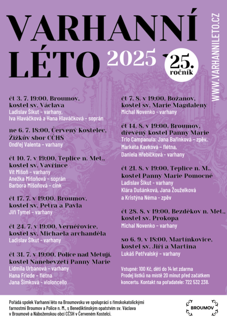 Varhanní léto 2025