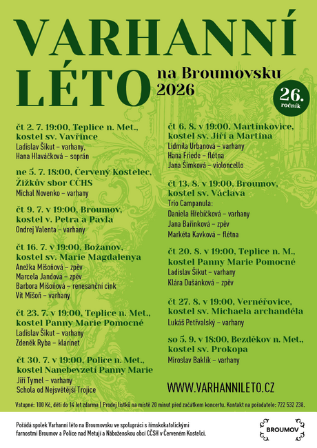 Varhaní léto na Broumovsku