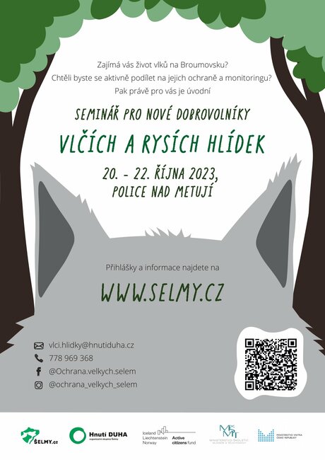 Vlčí a rysí hlídky - seminář pro nové dobrovolníky