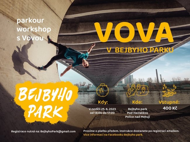 Parkourový workshop s Vovou - ZRUŠENO