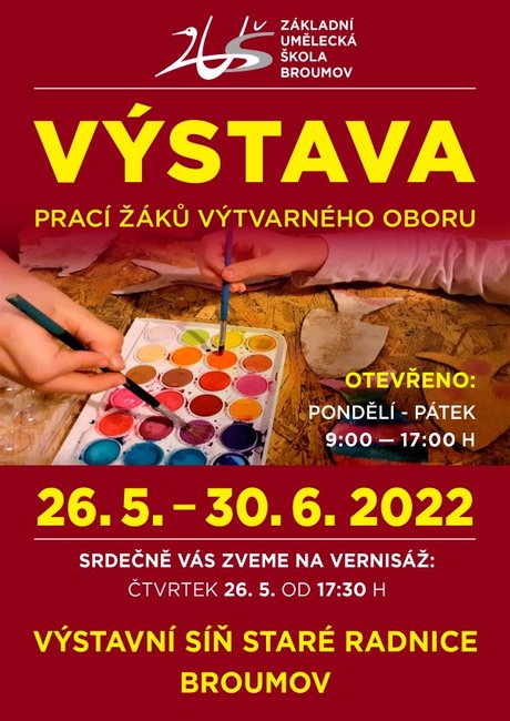 Výstava prací žáků výtvarného oboru