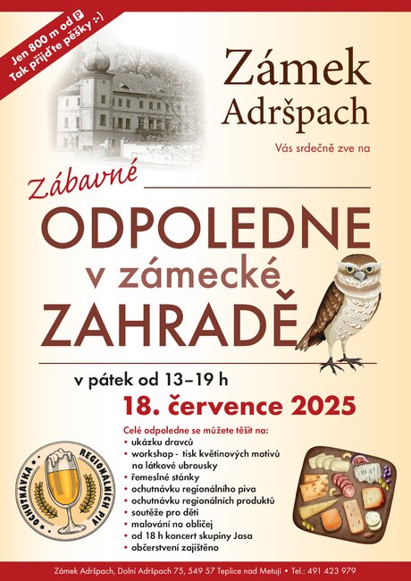 Zábavné odpoledne v zámecké zahradě