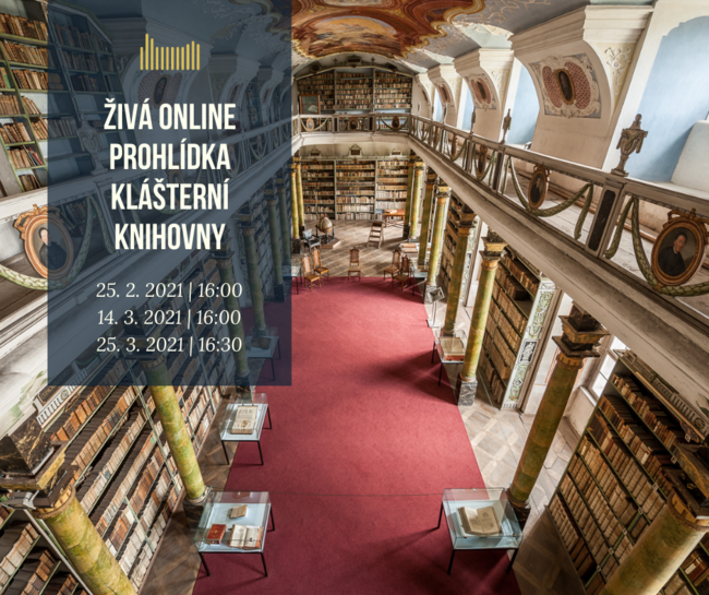 ŽIVÁ online prohlídka klášterní knihovny