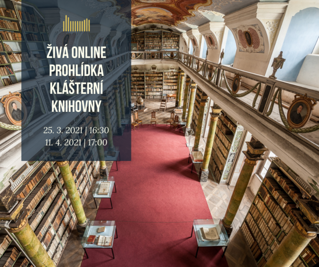 ŽIVÁ online prohlídka klášterní knihovny