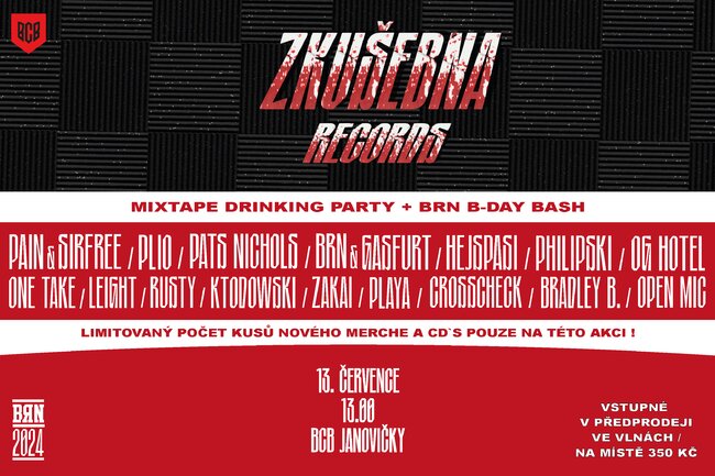Pátky na Koupálu: Zkušebna Records MIXTAPE Party